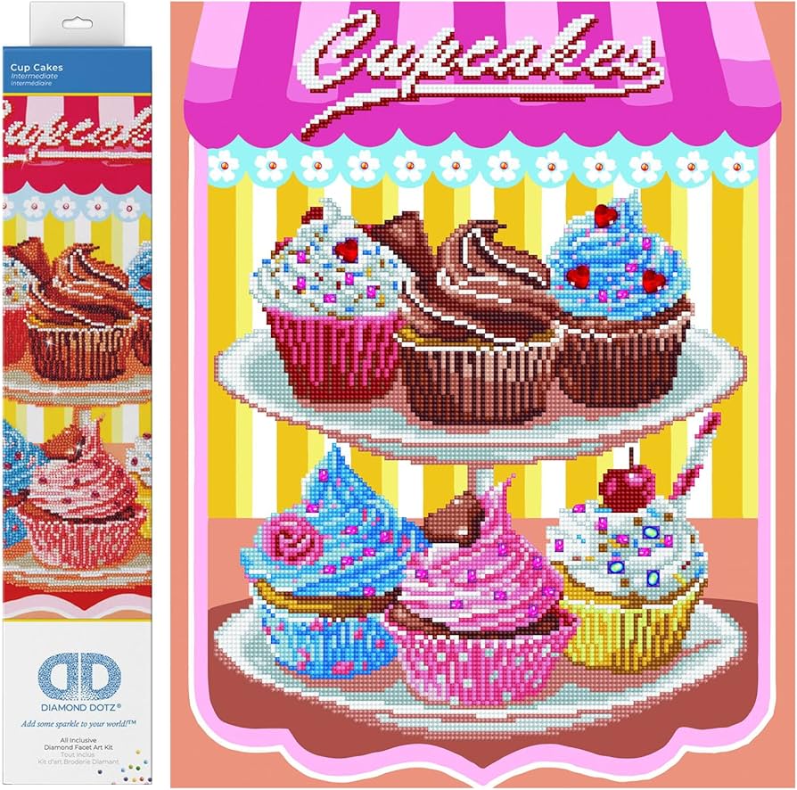 Amazon.com: DIAMOND DOTZ Cup Cakes Diamond Painting Kits for